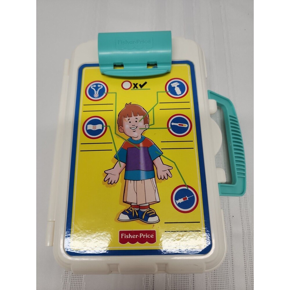Vintage Fisher Price 1997 Medical Kit 8 Piece Doctor/Nurse Learning Imagination
